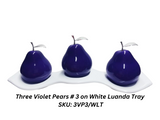 Violet Pears with Silver Stem