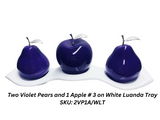 Violet Pears with Silver Stem