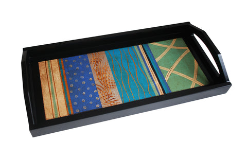 Horizonte - Hand Painted Tray Series KAP406/68 - 19 ½ " x 14 ½ " x 2"