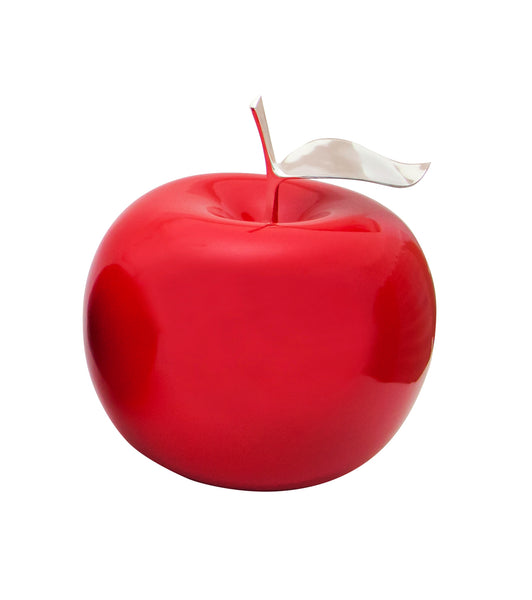 Red  Ceramic Apples with  Silver Stem