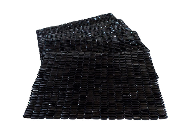 Beads Placemats - Set/4 -  CALE 112 Black Tears