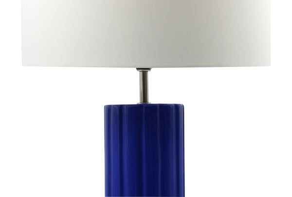 Ceramic Table Lamp   Blue Peturnia