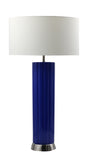 Ceramic Table Lamp   Blue Peturnia