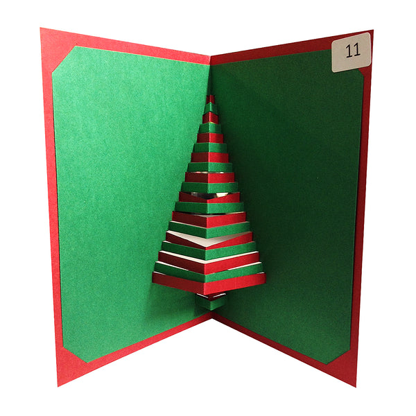 Christmas - Tree - Origami Greeting Card