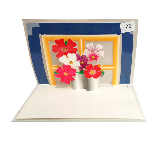Flowers - Origami Greeting Cards