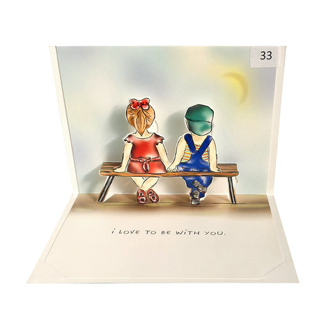 Love  to be with you - Origami Greeting Cards