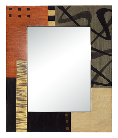 Rio Preto Wall Mirror Series KAP104/94 Hand Painted 20" x 16" x ½”  Rectangular