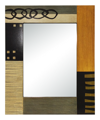 Argolas Wall Mirror Series KAP104/99 Hand Painted 20" x 16" x ½” Rectangular