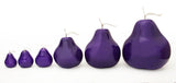 Ceramic Fruit - Violet Pears with Silver Stem