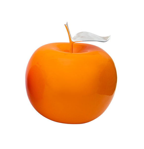 Ceramic Fruit - Tangerine Apples With Silver Stem