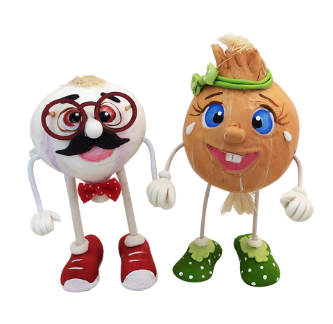 GURIS Funky and Fun Characters   RA131- Mr. Garlic & Mrs. Onion