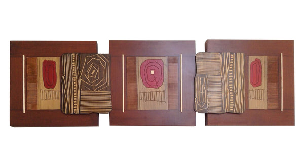 Wooden Triptych - Flor