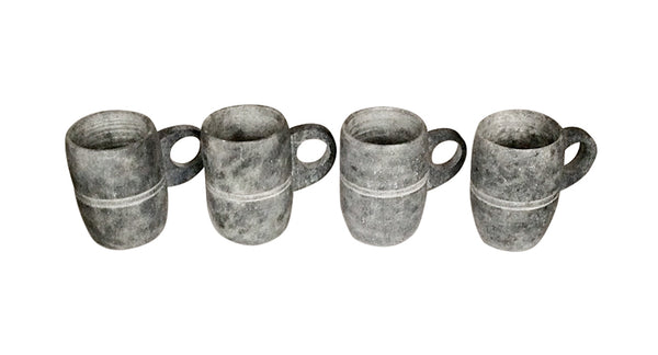 Soapstone Expresso mugs   SET/4   VLS070